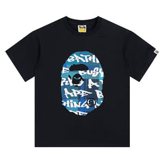 Stroke Camo By Bathing Big  Head T-Shirt