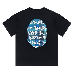 Stroke Camo By Bathing Big  Head T-Shirt