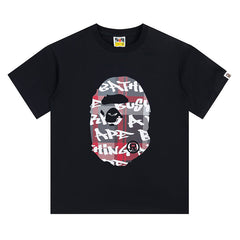 Stroke Camo By Bathing Big  Head T-Shirt