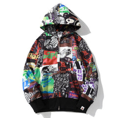 Color Shark Hoodie