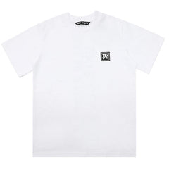 Logo patch crew neck T-shirts