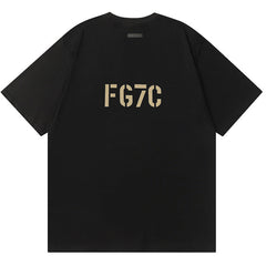 Flocking letters T-Shirts