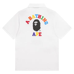 A BATHING  Head Logo Polo T-Shirt