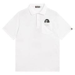 A BATHING  Head Logo Polo T-Shirt