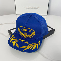 logo-embroidered trucker cap