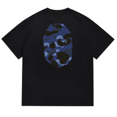 Color Camo Side Big  Head Tee