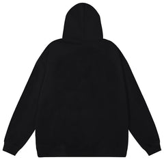 Street Style Long Sleeves Plain Cotton Logo Hoodies