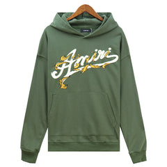 logo-embroidered cotton Hoodies