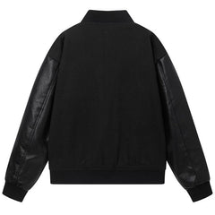 Staggered Logo Varsity Jacket