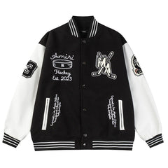 logo-appliqué Varsity Jacket