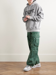 Logo-Print Cotton-Blend Jersey Hoodie