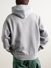 Logo-Print Cotton-Blend Jersey Hoodie