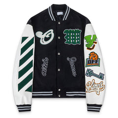 Cartoon Lion King Embroidered Wool Jacket