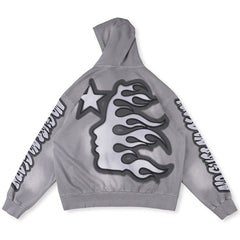 Bulldog Air Brush Zip Up Hoodie