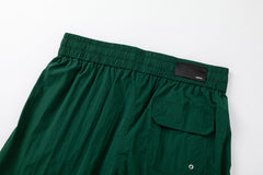 Straight-Leg Mid-Length Logo-Print Swim Shorts