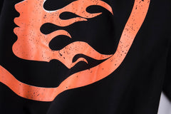 Graphic Print Pullover Hoodie