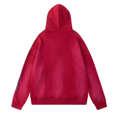 Rhinestone Pattern Letter Hoodie #7210