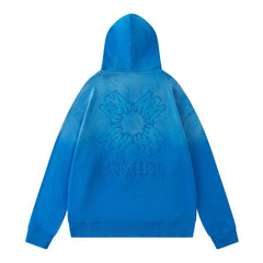 Patchwork Pattern Letter Hoodie #7211