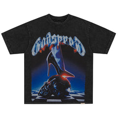 Graphic-Print Boxy-Fit T-Shirt