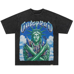 Sphinx Guardian Graphic-Print T-Shirts