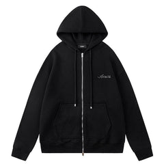 Relaxed Zip Up Hoodies