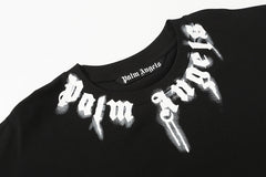 Curved-Logo Cotton T-Shirt