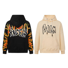 Graffiti-Print Logo Hoodie