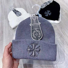 CH Letter Pattern Knit Hat