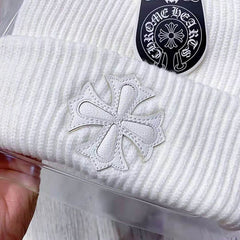 CH Letter Pattern Knit Hat