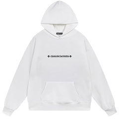 Letter Cross Pattern Hoodie #B50