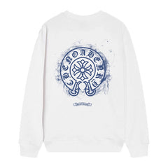 Letter Cross Pattern Sweatshirt #D13