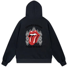 Letter Cross Pattern Hoodie #B63