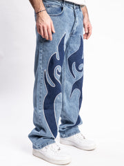 MODP Tribal Patched Jeans