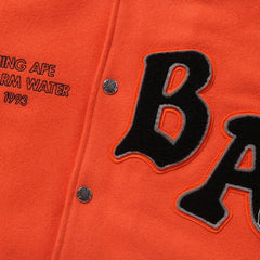 Leather Long Sleeve Baseball Jacket