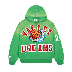 Letter Pattern Hoodie #V130