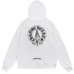 Letter Cross Pattern Hoodie #B88
