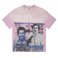 Speech Pattern Printed T-shirt #V1109