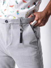 MODP Grey Roll Up Ankle Pants