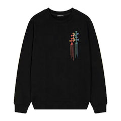 Letter Cross Pattern Sweatshirt #D07