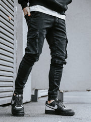 MODP Black Skinny Cargo Pants
