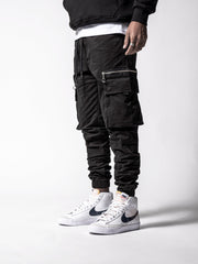 MODP Black Cargo Slim Fit Pants