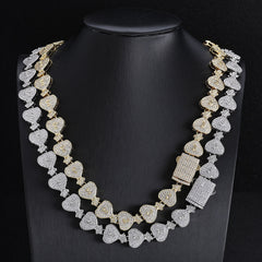 Women's US Dollars Money Bag Cuban Necklace #CHA309