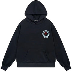 Letter Cross Pattern Hoodie #W15