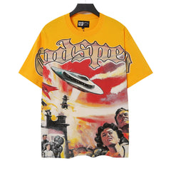 Alien UFO Pattern T-shirt #G5198