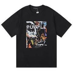Logo Pattern Print T-Shirt