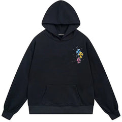 Letter Cross Pattern Hoodie #B01