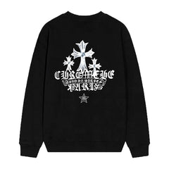 Letter Cross Pattern Sweatshirt #D11