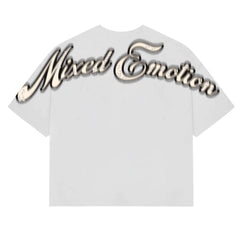 White “Pearl” Cropped Tee