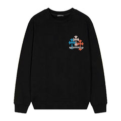 Letter Cross Pattern Sweatshirt #D29