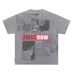 Flame Endures Skull Rhinestone Tee